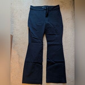 Old Navy Dark Blue High-Rise Pixie Flare Pants with Secret Smooth Pockets